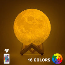 Load image into Gallery viewer, Dropship 3D Print Moon Lamp